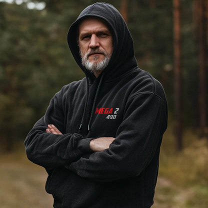 Maico 490 Mega 2 1981 Inspired Hoodie - Motorcycle Sweatshirt for Riders