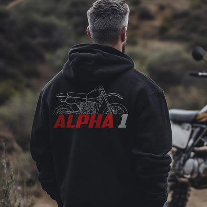 Maico 490 Alpha 1 1982 Inspired Hoodie - Motorcycle Sweatshirt for Riders
