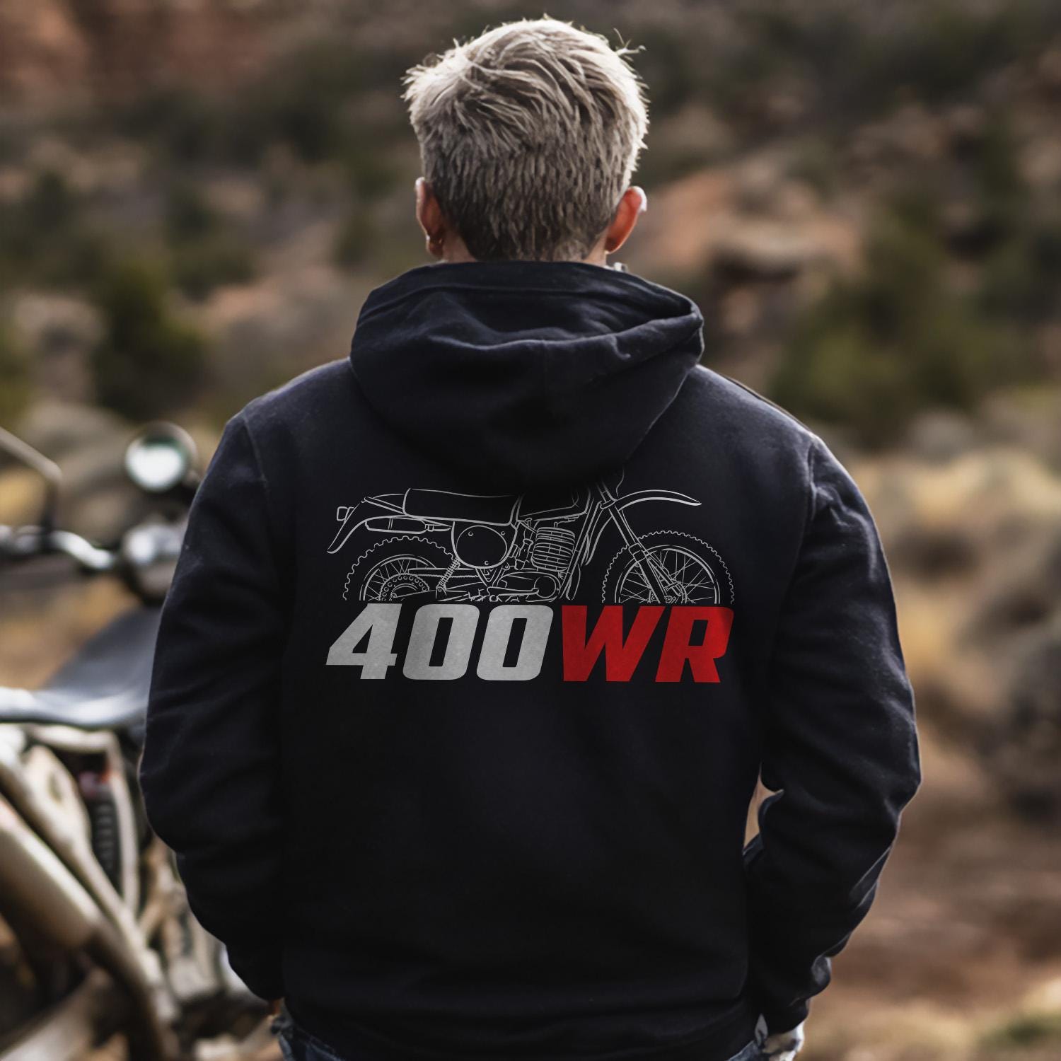 Maico 400 WR 1977 Inspired Hoodie - Motorcycle Sweatshirt for Riders