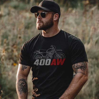 Maico 400 AW 1976 - 1977 Inspired T-Shirt - Motorcycle Tee Shirt for Riders
