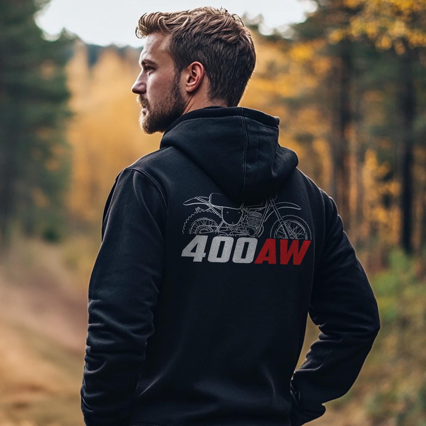 Maico 400 AW 1976 - 1977 Inspired Hoodie - Motorcycle Sweatshirt for Riders
