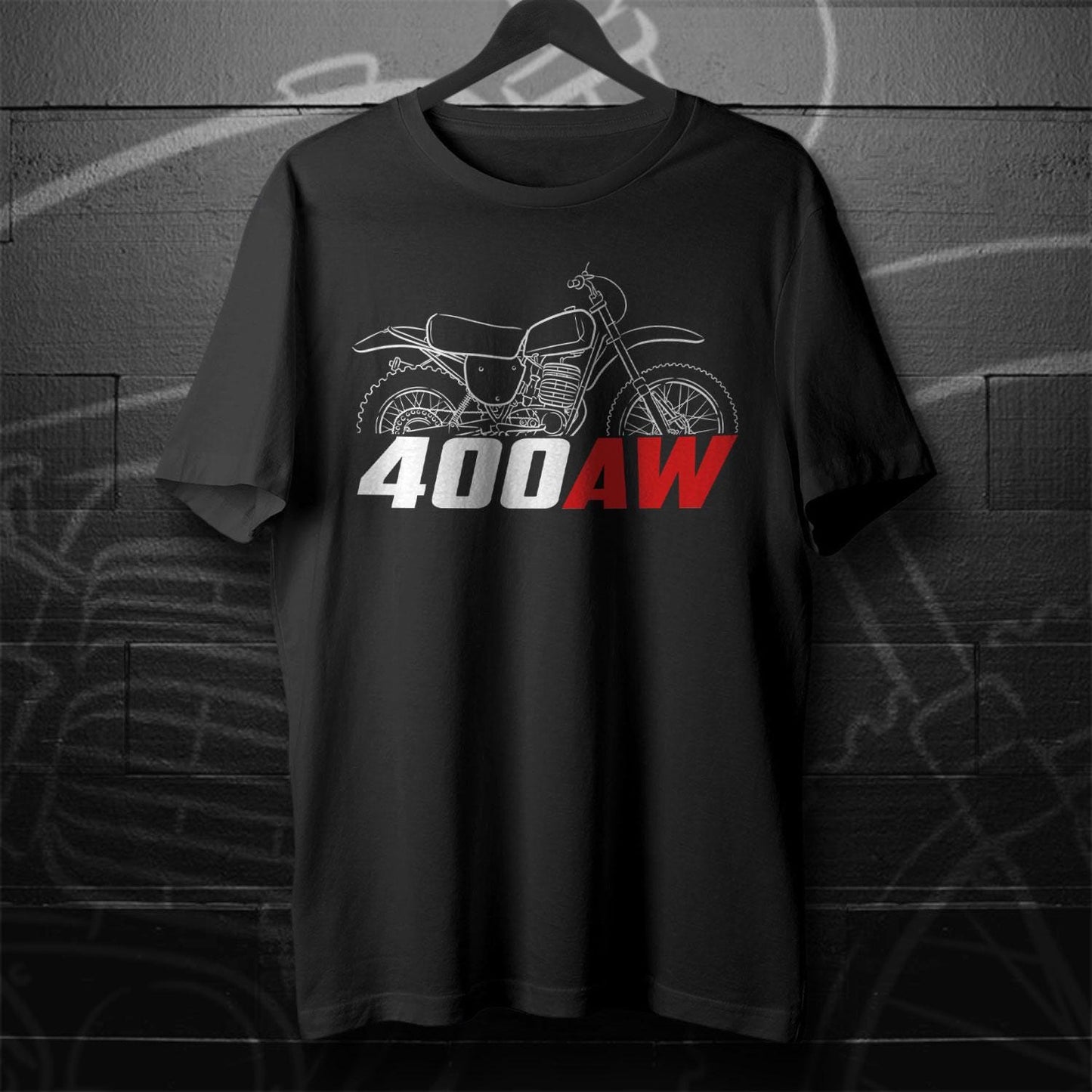 Maico 400 AW 1976 - 1977 Inspired T-Shirt - Motorcycle Tee Shirt for Riders