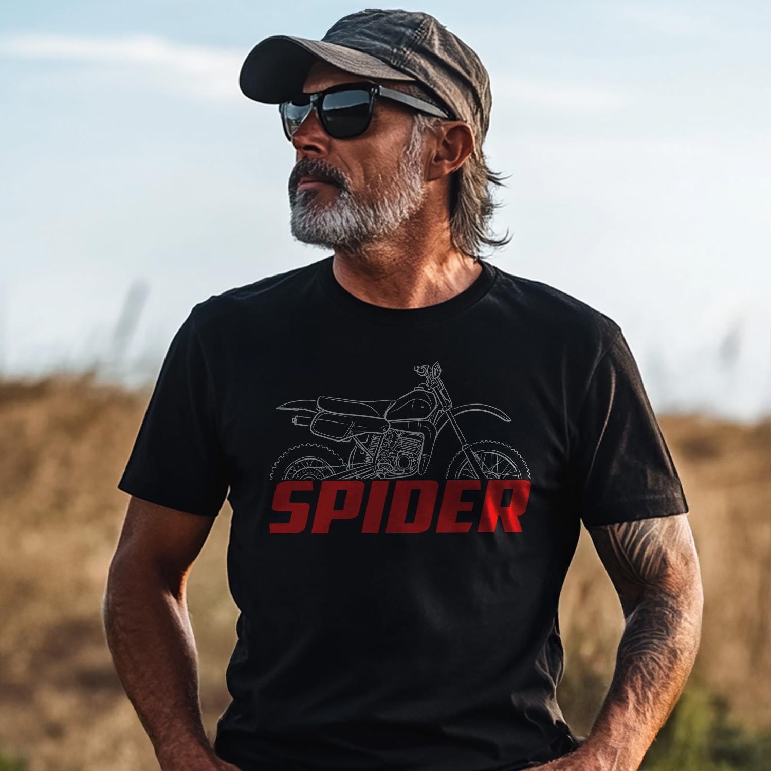 Maico 250 Spider 1983 Inspired T-Shirt - Motorcycle Tee Shirt for Riders