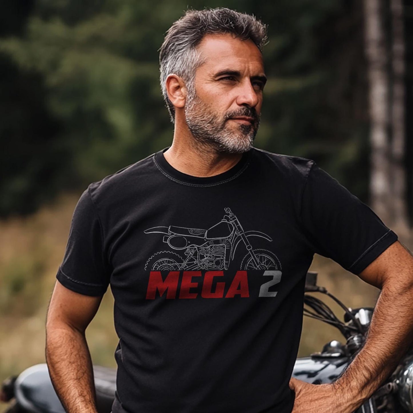 Maico 250 Mega 2 1981 Inspired T-Shirt - Motorcycle Tee Shirt for Riders