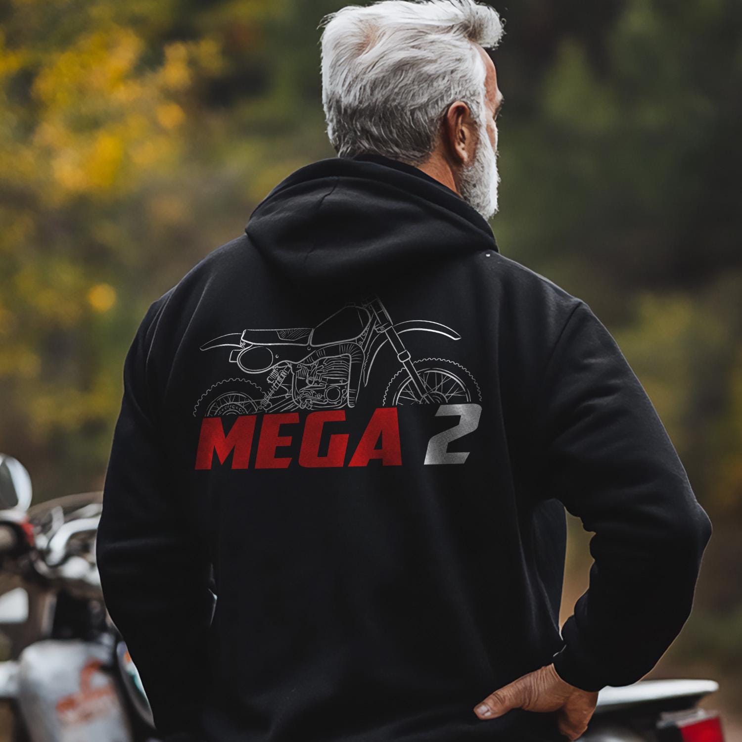 Maico 250 Mega 2 1981 Inspired Hoodie - Motorcycle Sweatshirt for Riders
