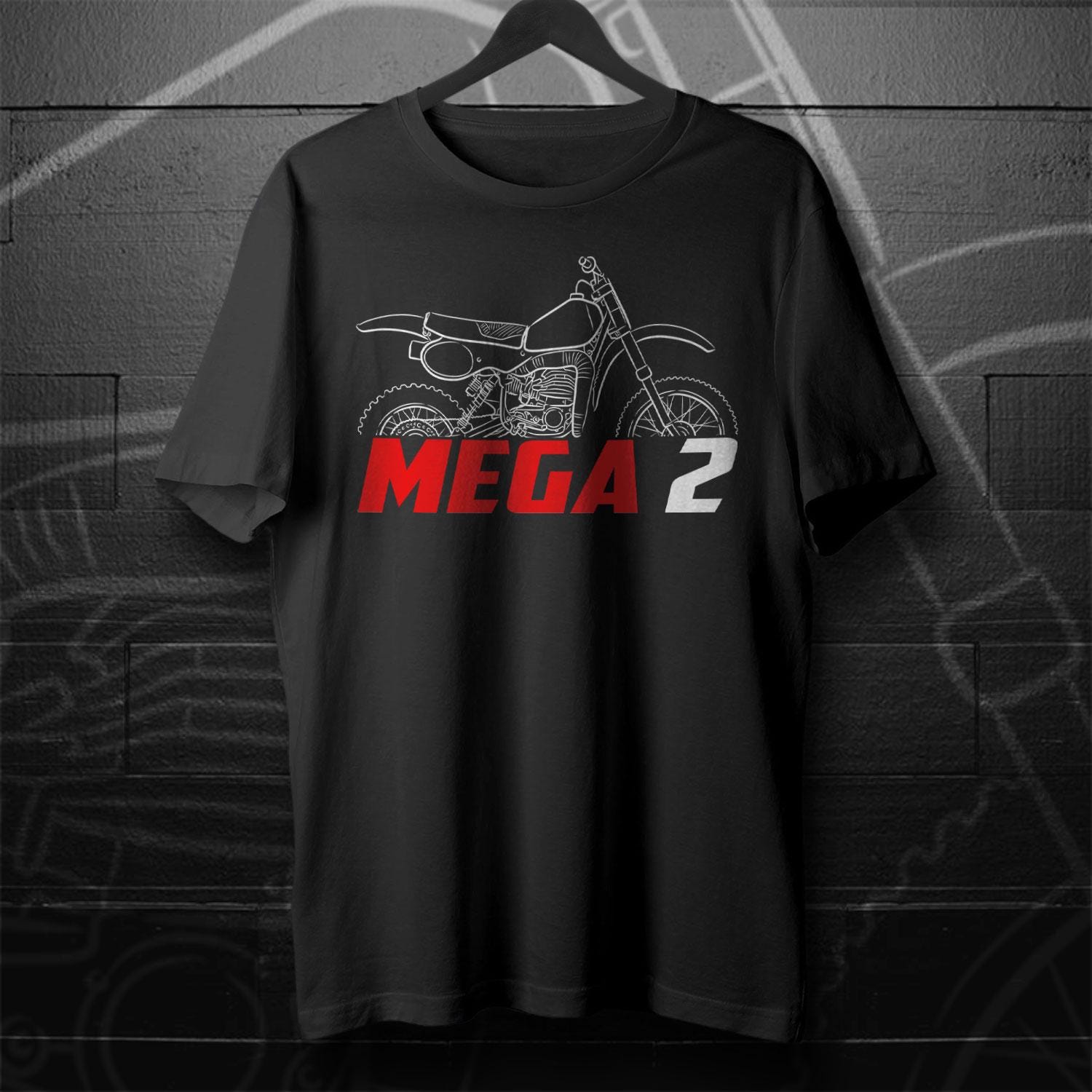 Maico 250 Mega 2 1981 Inspired T-Shirt - Motorcycle Tee Shirt for Riders