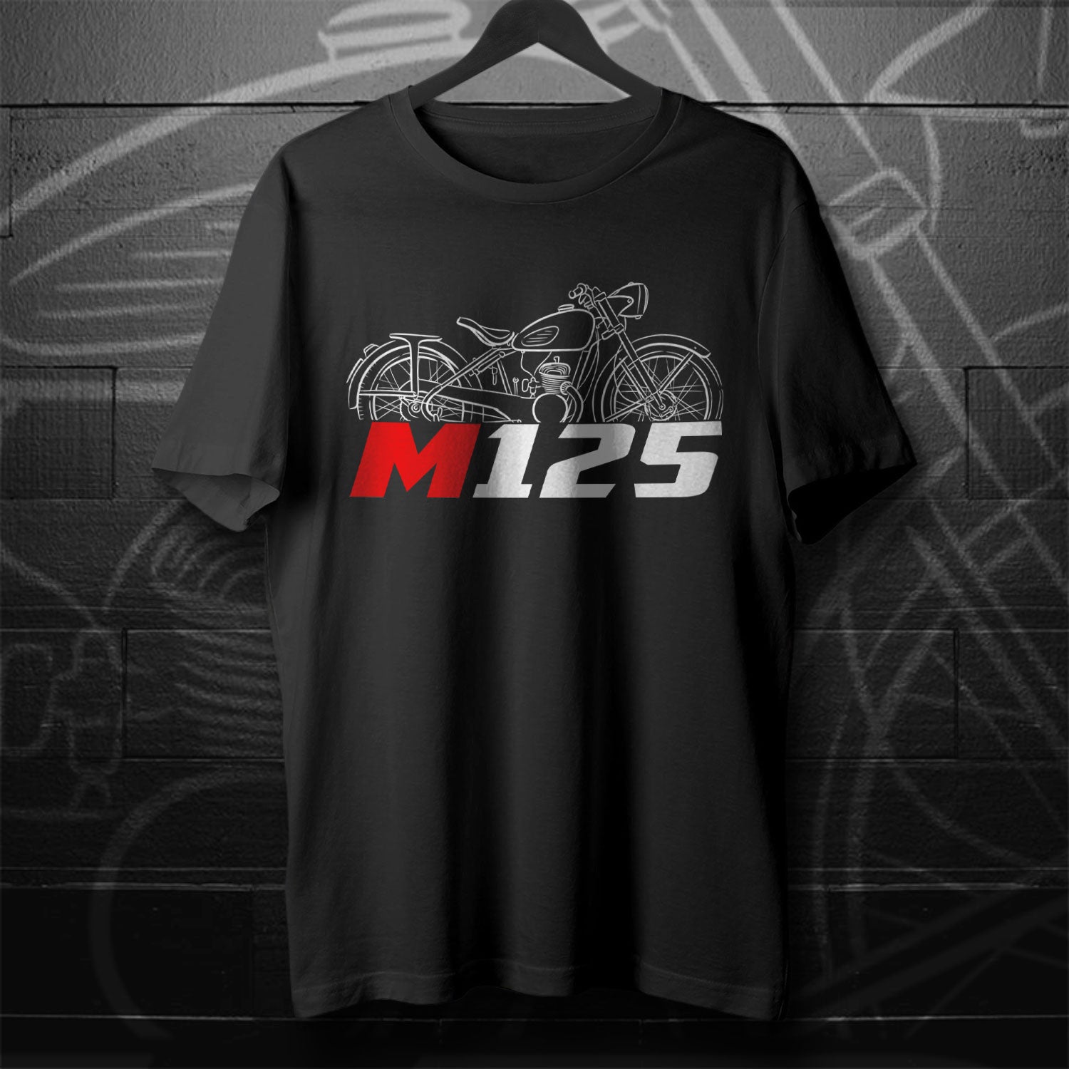 Maico M125 1948 - 1951 Inspired T-Shirt - Motorcycle Tee Shirt for Riders