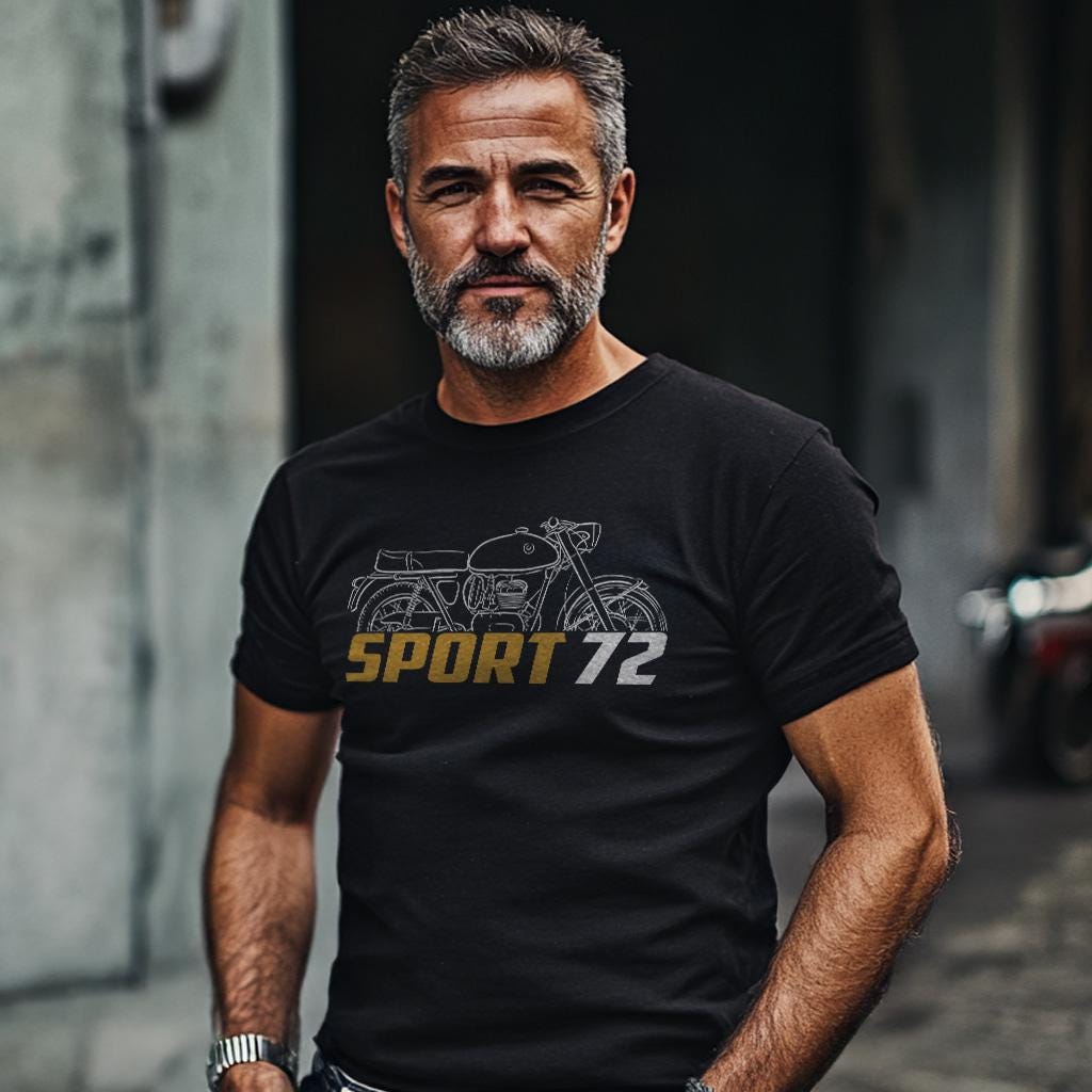 OSSA 250 Sport 72 1972 - 1973 Inspired T-Shirt - Motorcycle Tee Shirt for Riders