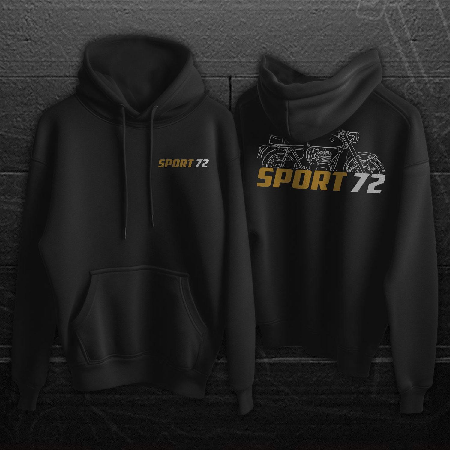 OSSA 250 Sport 72 1972 - 1973 Inspired Hoodie - Motorcycle Sweatshirt for Riders