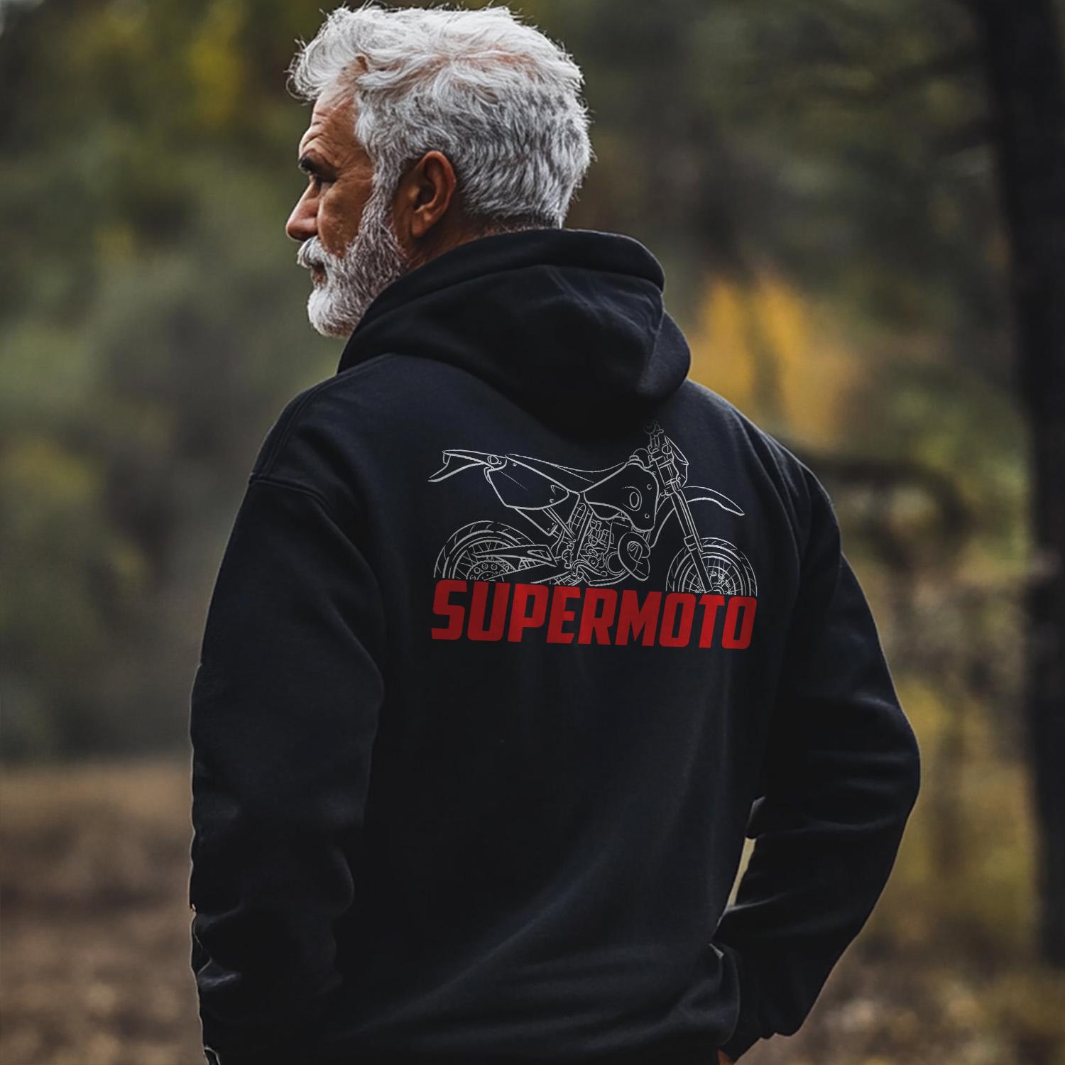 Maico Supermoto Inspired Hoodie - Motorcycle Sweatshirt for Riders