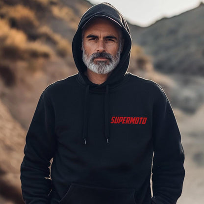 Maico Supermoto Inspired Hoodie - Motorcycle Sweatshirt for Riders
