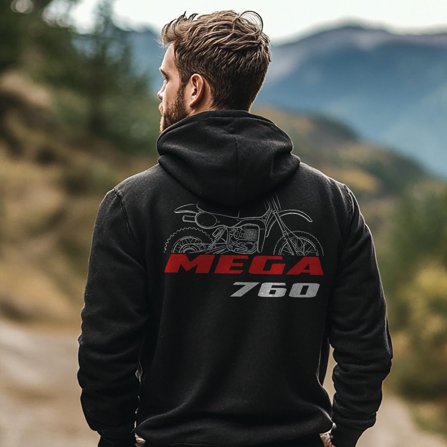Maico Mega 760 Inspired Hoodie - Motorcycle Sweatshirt for Riders