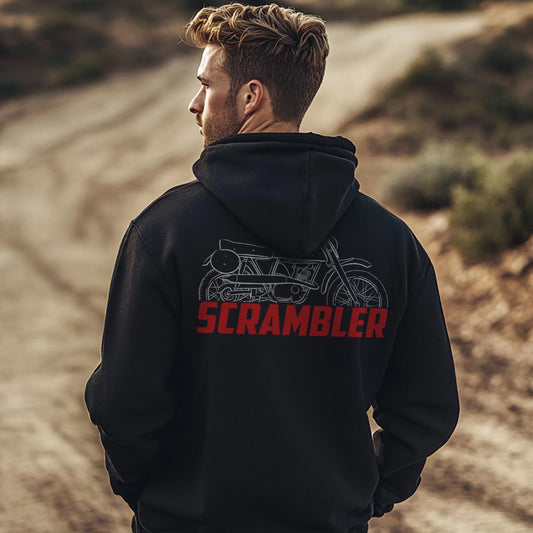Maico MC Scrambler 125 Inspired Hoodie - Motorcycle Sweatshirt for Riders