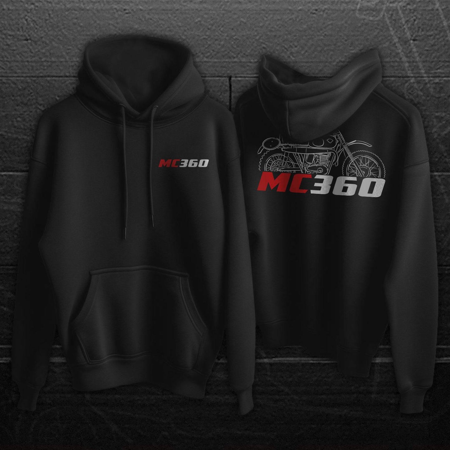 Maico MC 360 Inspired Hoodie - Motorcycle Sweatshirt for Riders