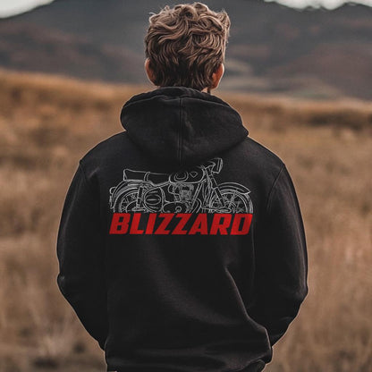Maico M250S Blizzard Inspired Hoodie - Motorcycle Sweatshirt for Riders
