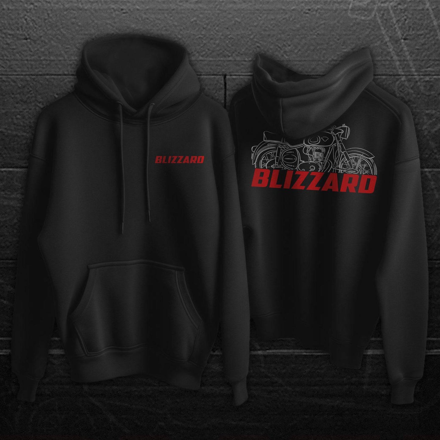 Maico M250S Blizzard Inspired Hoodie - Motorcycle Sweatshirt for Riders