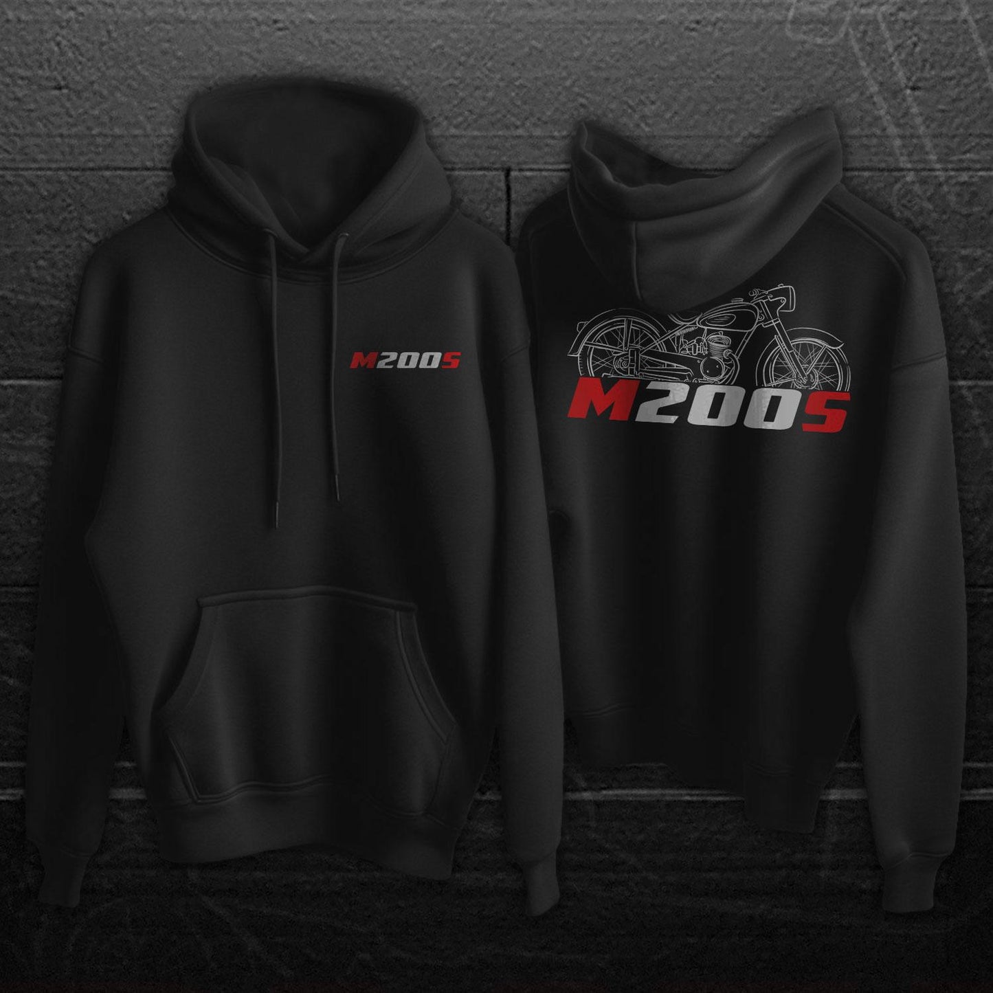 Maico M200S 1953 - 1954 Inspired Hoodie - Motorcycle Sweatshirt for Riders