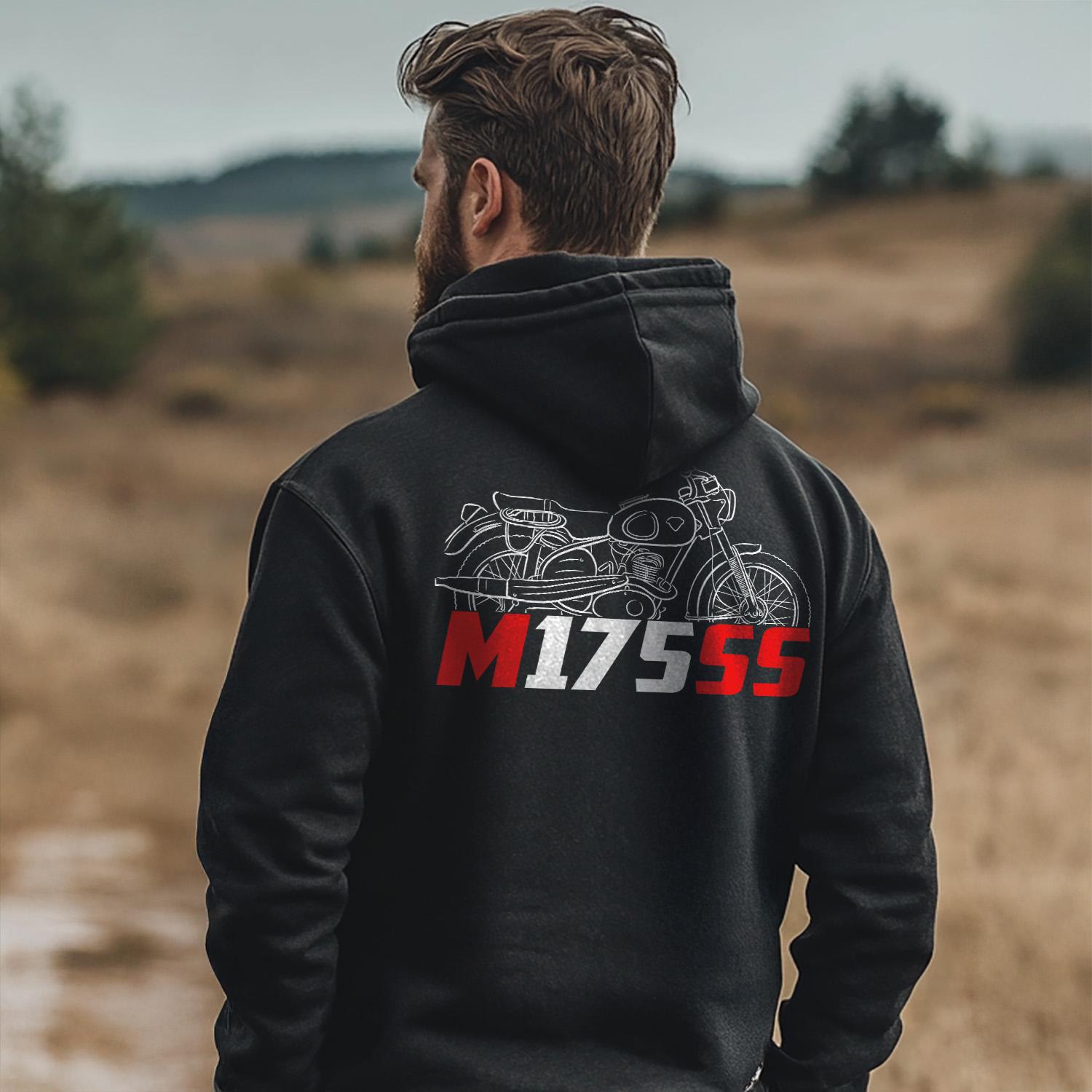 Maico M175SS 1957 Inspired Hoodie - Motorcycle Sweatshirt for Riders