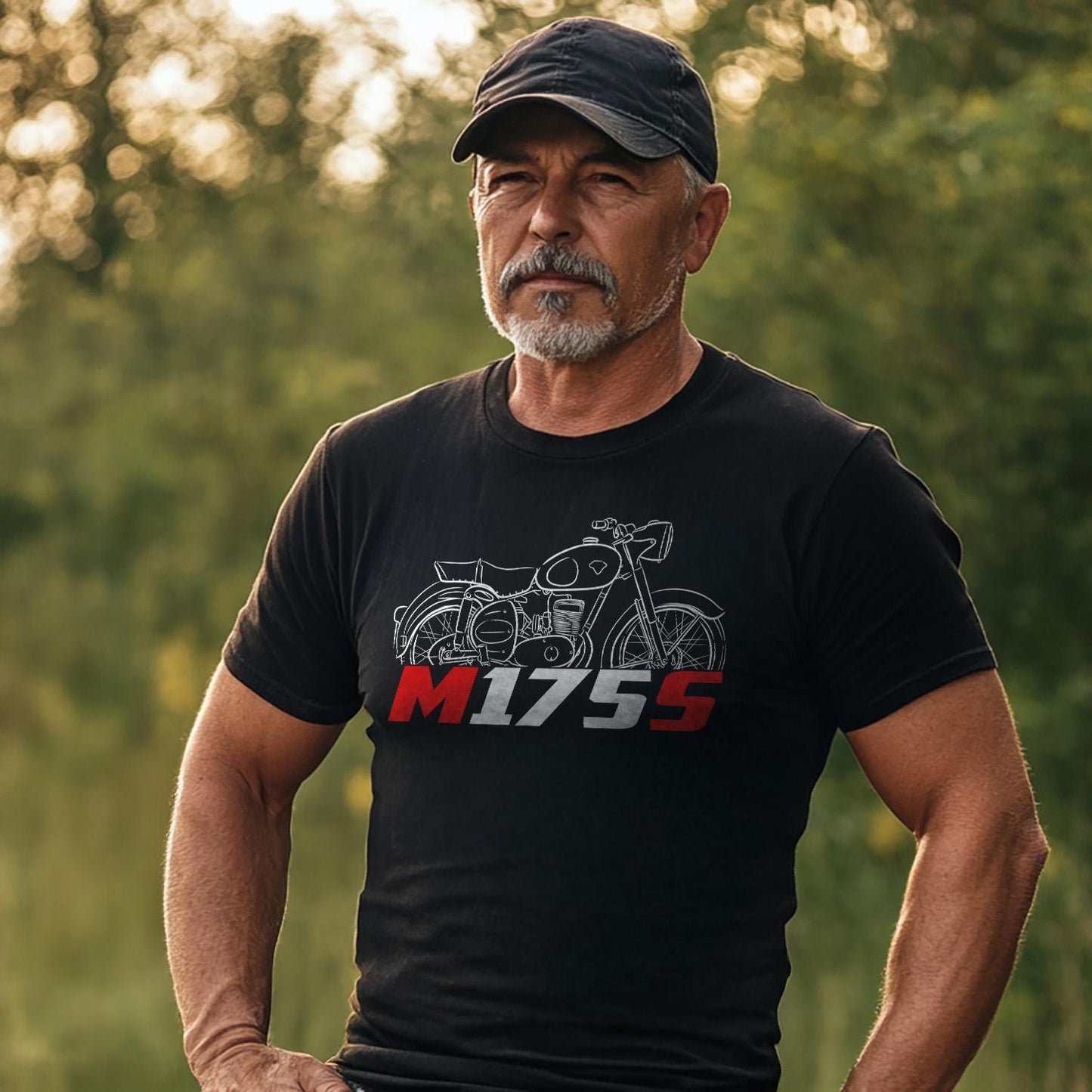 Maico M175S 1953 - 1955 Inspired T-Shirt - Motorcycle Tee Shirt for Riders