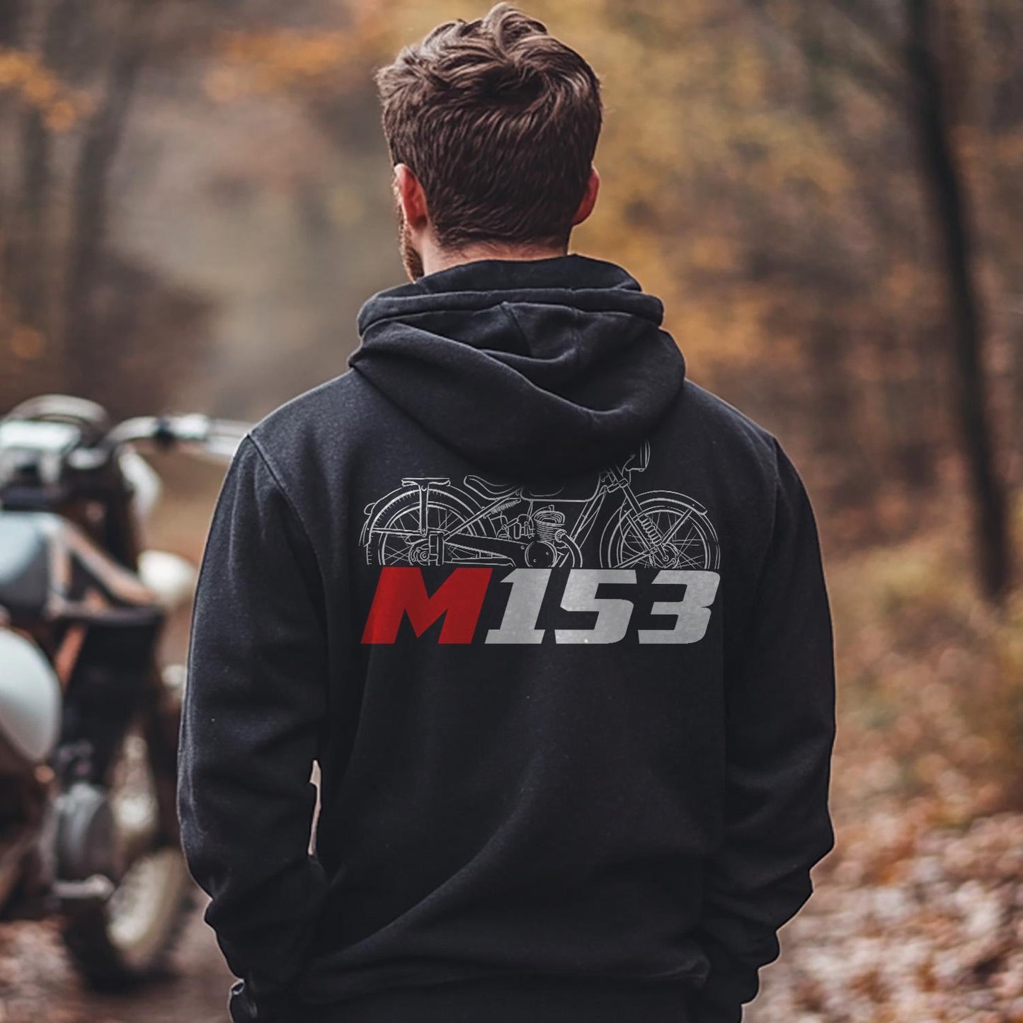 Maico M153 1952 - 1953 Inspired Hoodie - Motorcycle Sweatshirt for Riders