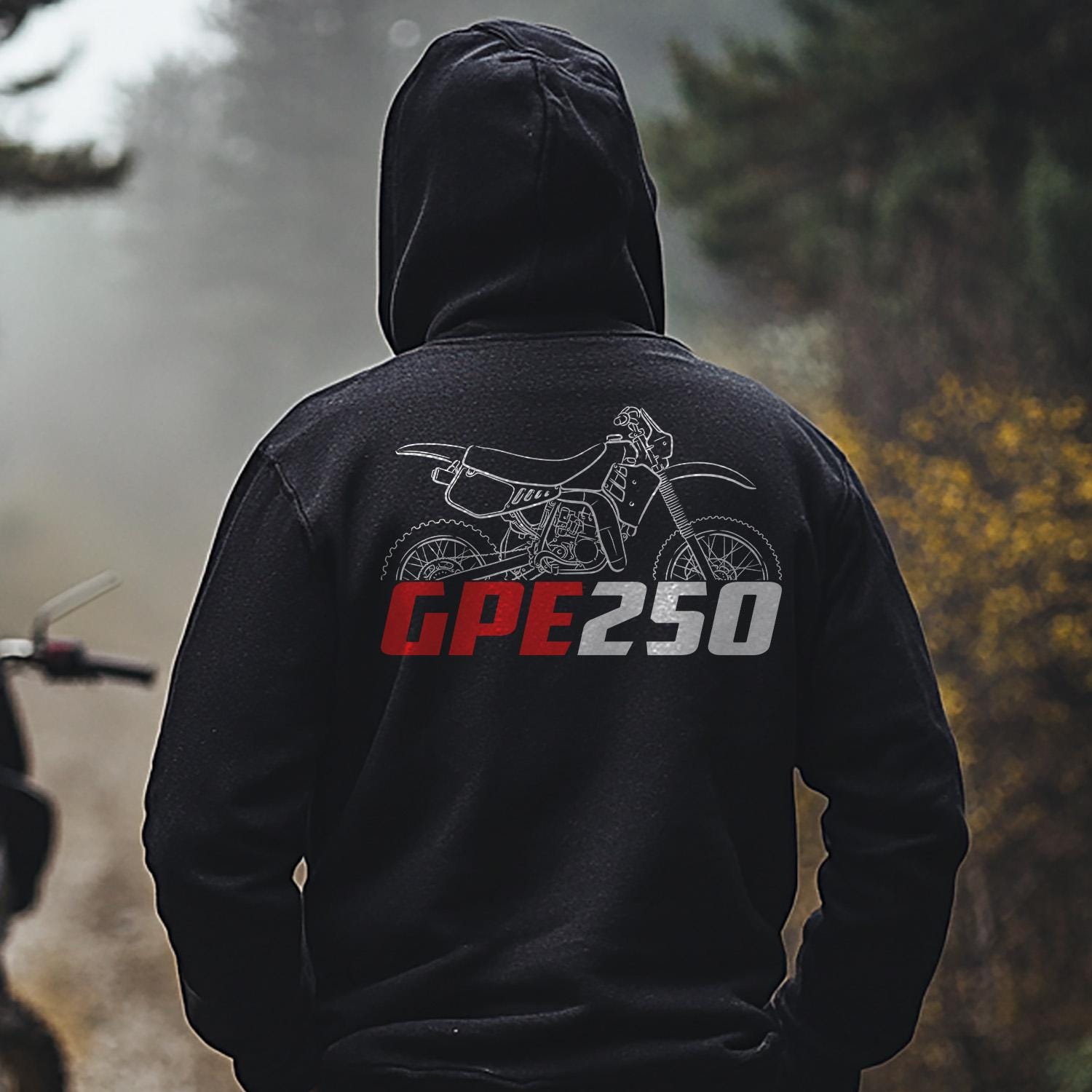 Maico GPE 250 1987 Inspired Hoodie - Motorcycle Sweatshirt for Riders