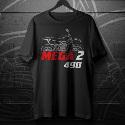 Maico 490 Mega 2 1981 Inspired T-Shirt - Motorcycle Tee Shirt for Riders