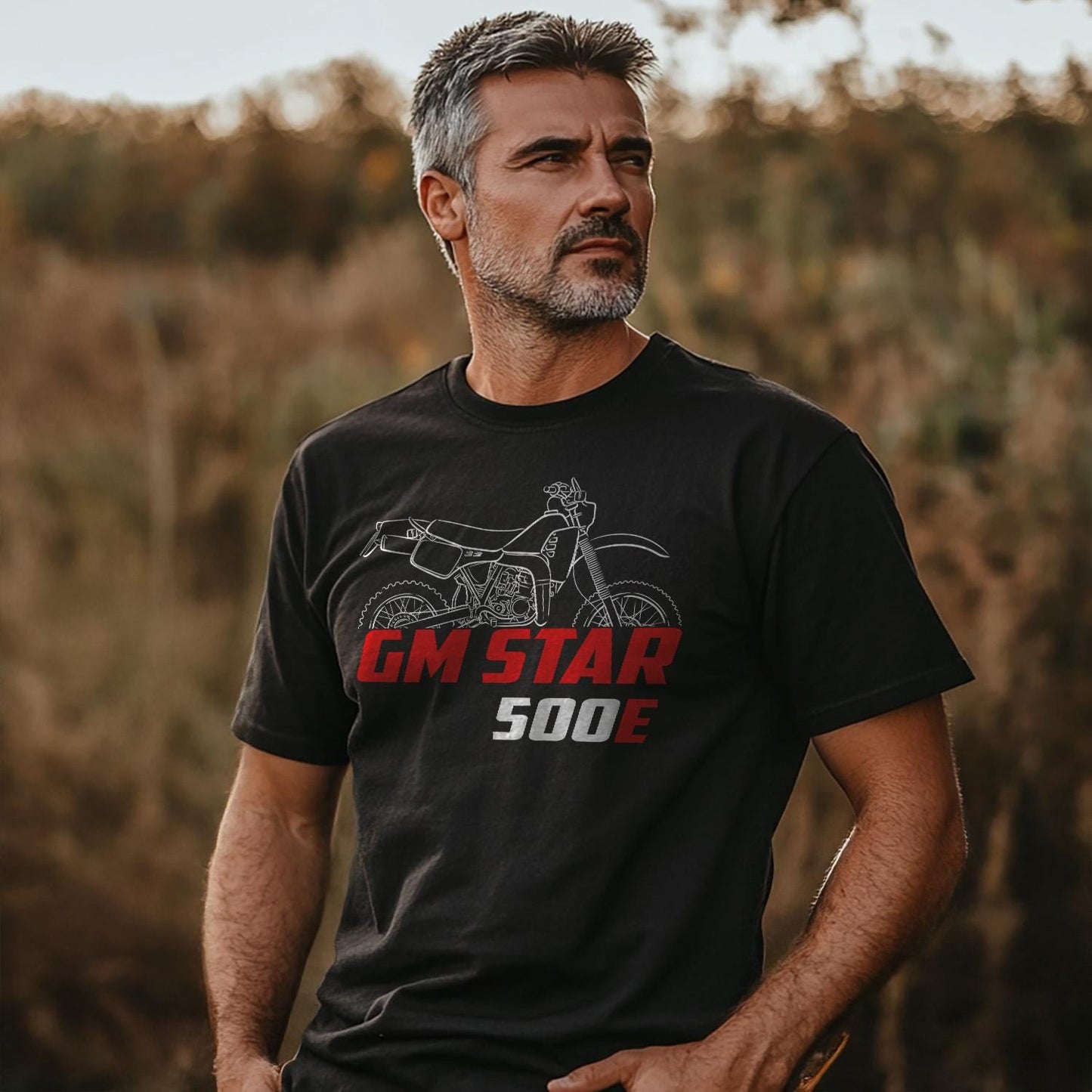 Maico GM Star 500 E 1985 Inspired T-Shirt - Motorcycle Tee Shirt for Riders