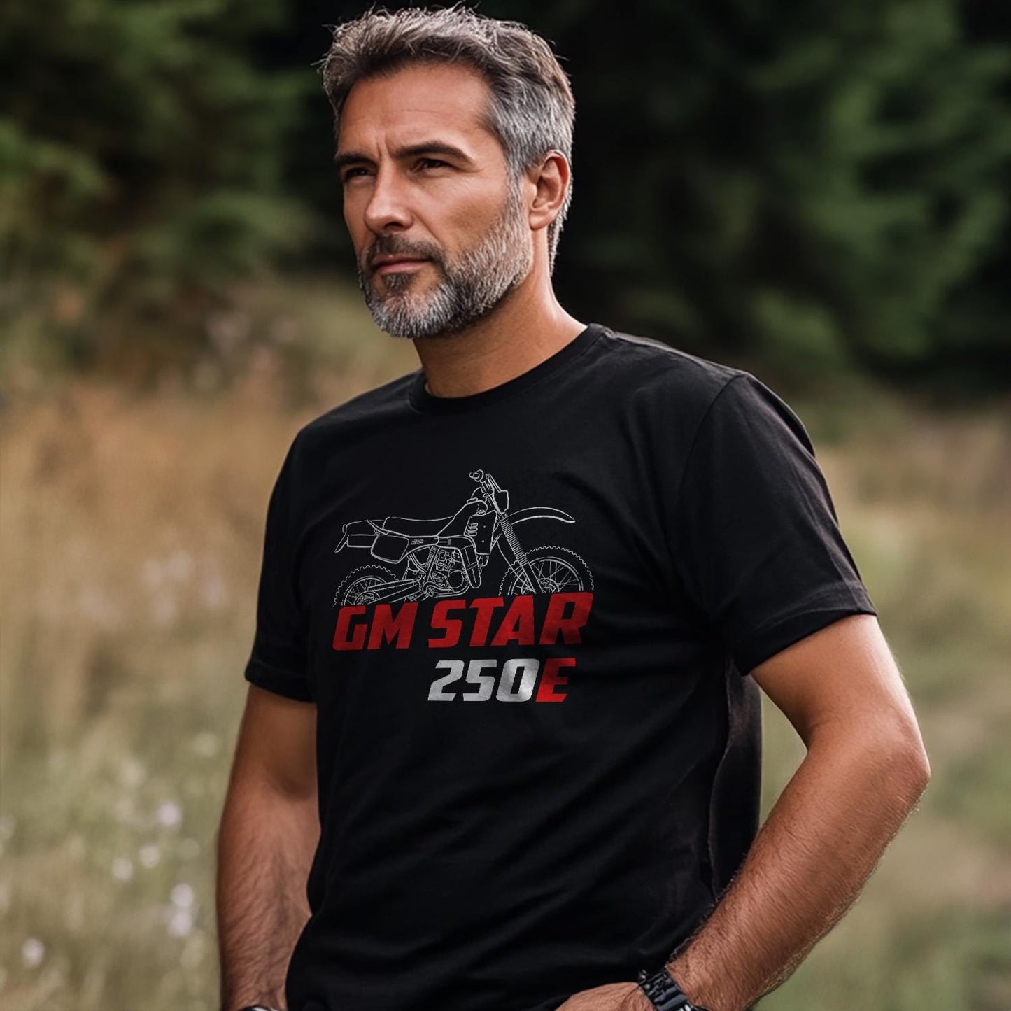 Maico GM Star 250 E 1986 Inspired T-Shirt - Motorcycle Tee Shirt for Riders