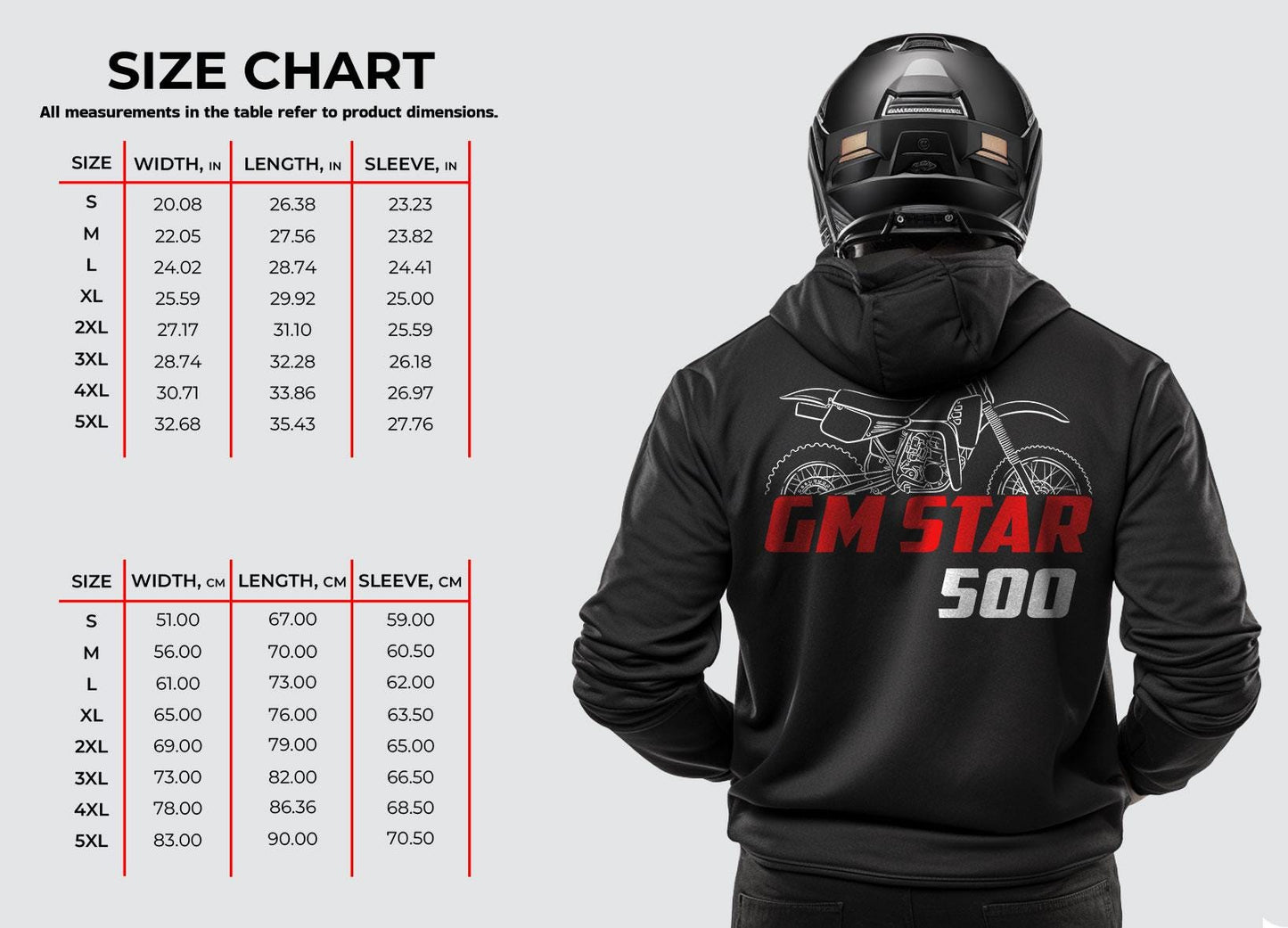 Maico GM Star 500 Inspired Hoodie - Motorcycle Sweatshirt for Riders