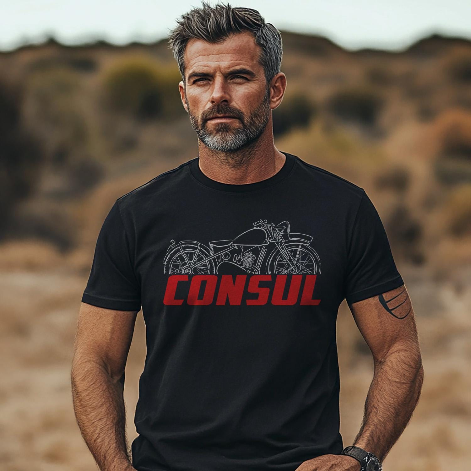 Maico Consul 1938 - 1939 Inspired T-Shirt - Motorcycle Tee Shirt for Riders
