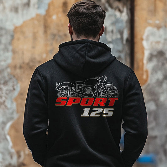 Moto Morini 125 H Inspired Hoodie - Motorcycle Sweatshirt for Riders