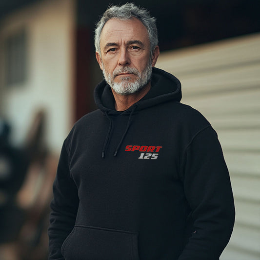 Moto Morini 125 H Inspired Hoodie - Motorcycle Sweatshirt for Riders