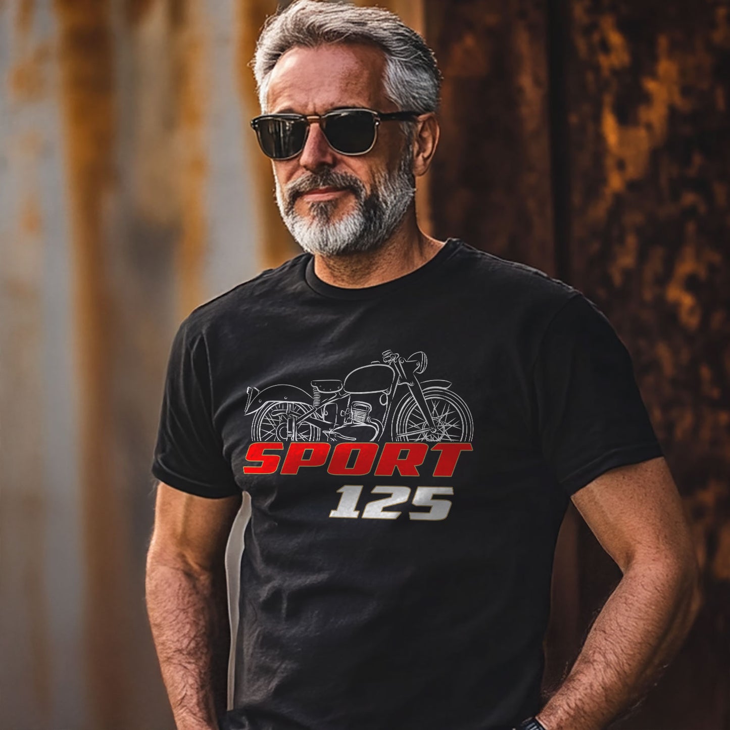Moto Morini 125 H Inspired T-Shirt - Motorcycle Tee Shirt for Riders