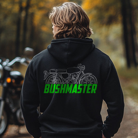 Kawasaki 100 G3TR BushMaster 1971 Inspired Hoodie - Motorcycle Sweatshirt for Riders