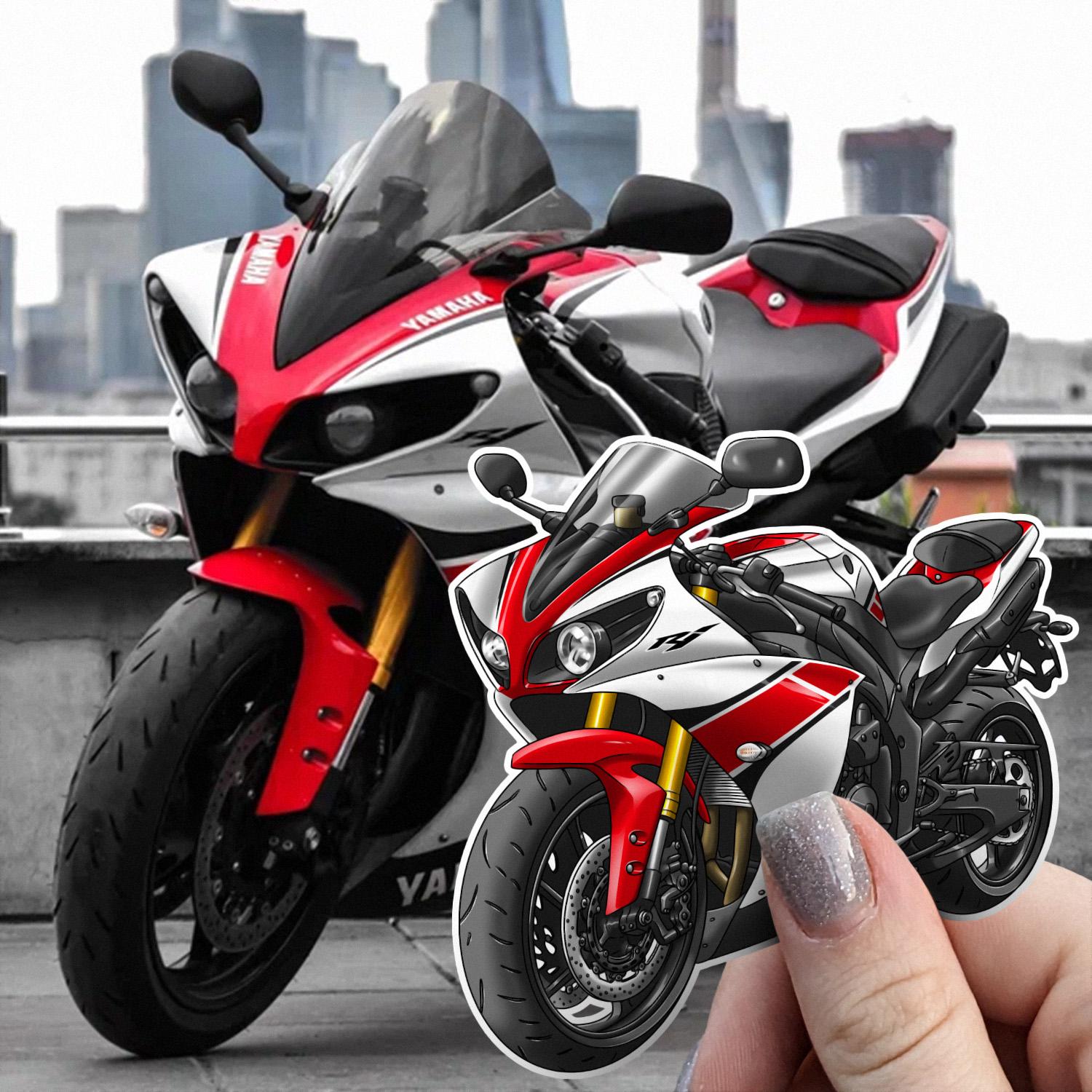 Yamaha YZF-R1 2012 Inspired Stickers - Set of 3 Motorcycle Decals for Riders