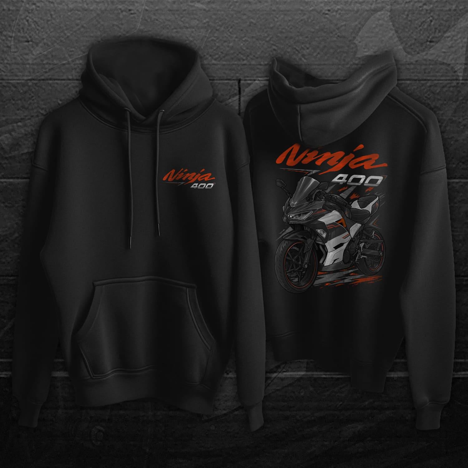 Kawasaki Ninja 400 2020-21 Inspired Hoodie - Motorcycle Sweatshirt for Riders