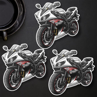 Yamaha YZF-R1 2012 Inspired Stickers - Set of 3 Motorcycle Decals for Riders