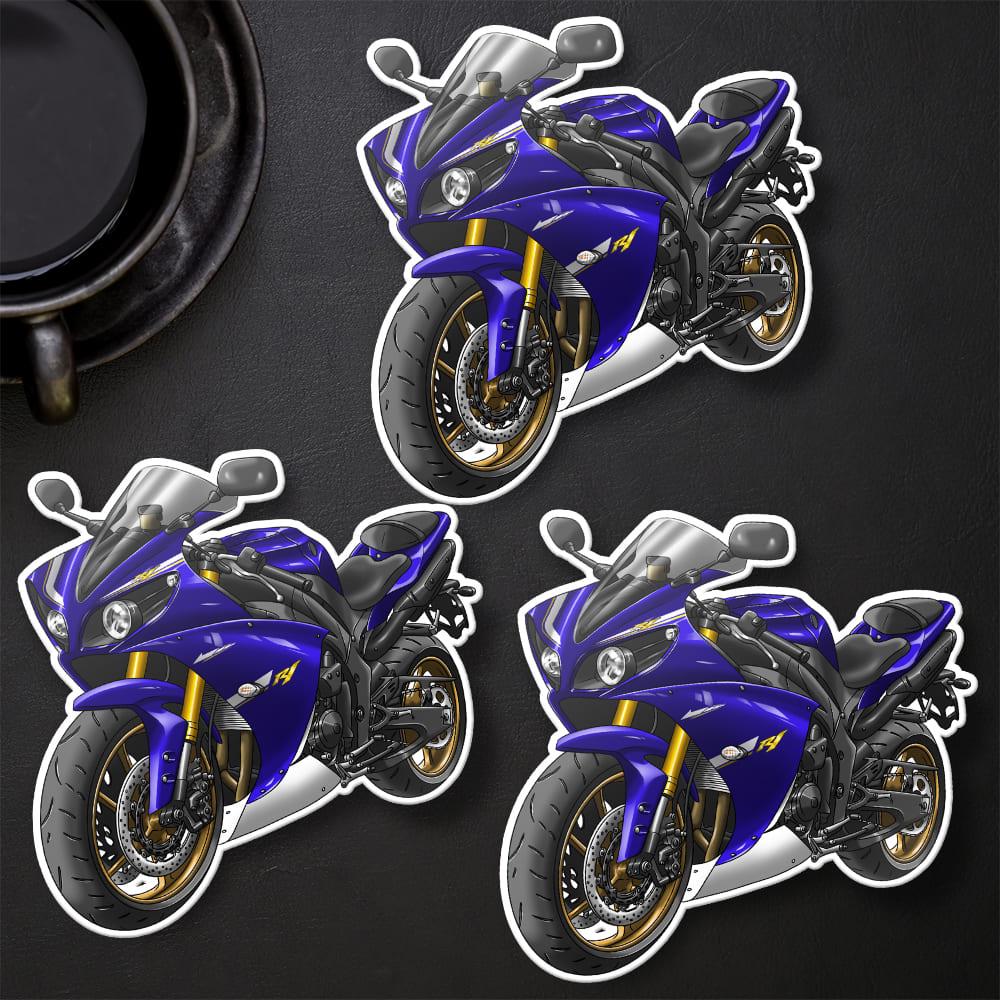 Yamaha YZF-R1 2012 Inspired Stickers - Set of 3 Motorcycle Decals for Riders