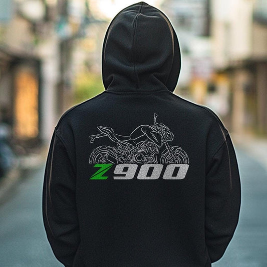 Kawasaki Z900 Inspired Hoodie - Motorcycle Sweatshirt for Riders
