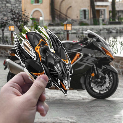 Suzuki Hayabusa 2021 - 2024 Inspired Stickers - Set of 3 Biker Motorcycle Decals