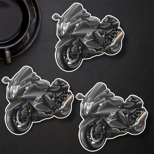 Suzuki Hayabusa 2025 Inspired Stickers - Set of 3 Biker Motorcycle Decals