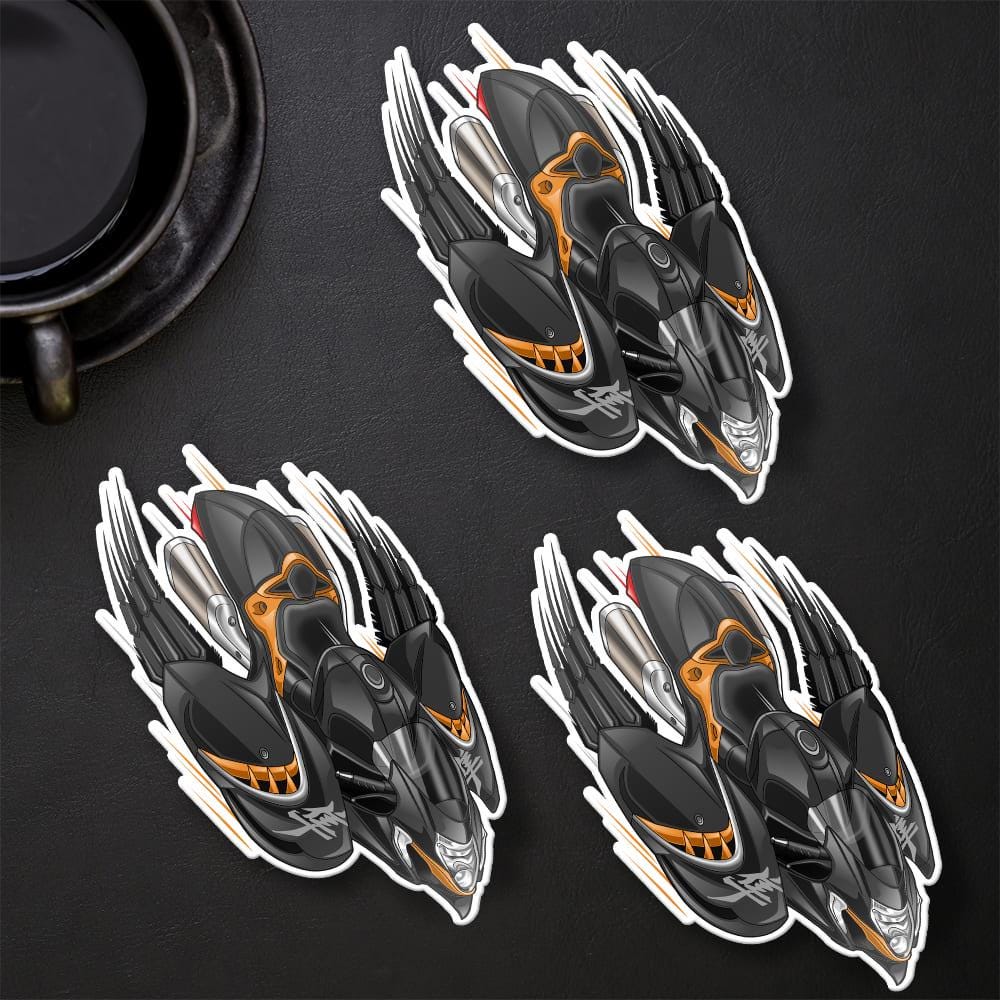 Suzuki Hayabusa 2021 - 2024 Inspired Stickers - Set of 3 Biker Motorcycle Decals