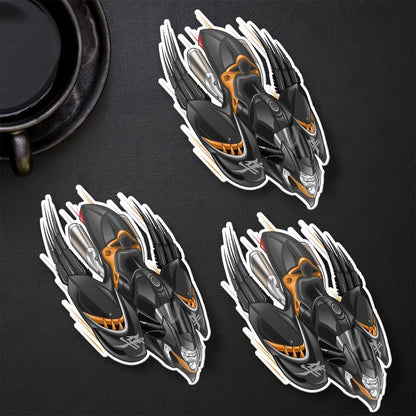Suzuki Hayabusa 2021 - 2024 Inspired Stickers - Set of 3 Biker Motorcycle Decals