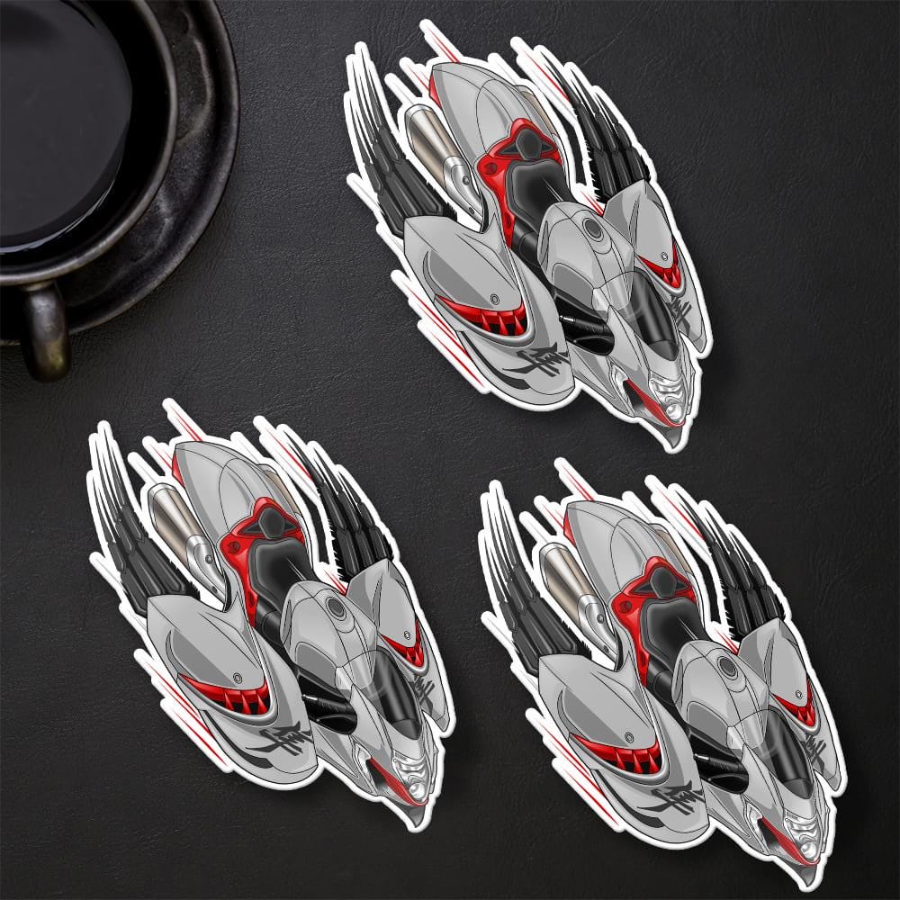 Suzuki Hayabusa 2021 - 2024 Inspired Stickers - Set of 3 Biker Motorcycle Decals