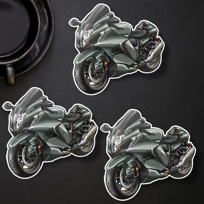 Suzuki Hayabusa 2025 Inspired Stickers - Set of 3 Biker Motorcycle Decals