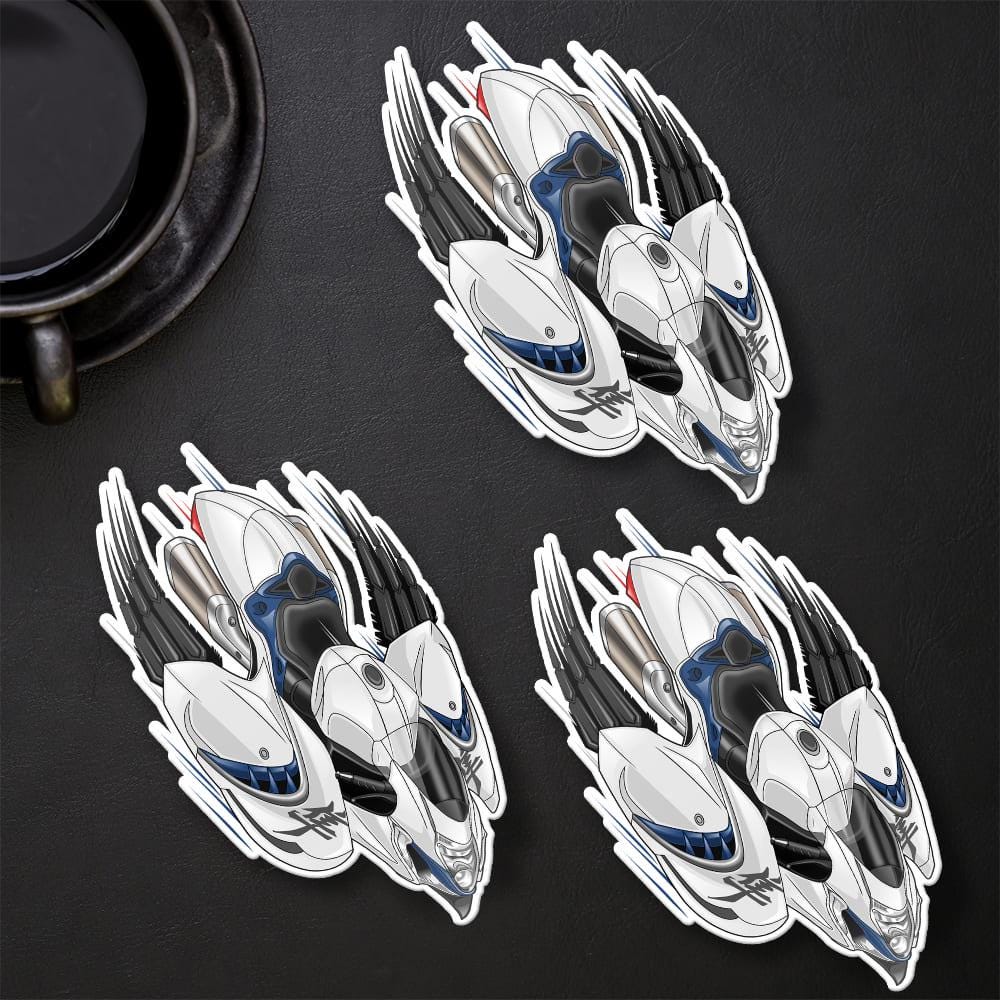 Suzuki Hayabusa 2021 - 2024 Inspired Stickers - Set of 3 Biker Motorcycle Decals