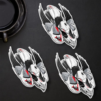 Suzuki Hayabusa 2008-09 Inspired Stickers - Set of 3 Biker Motorcycle Decals