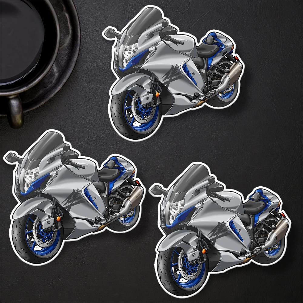 Suzuki Hayabusa 2025 Inspired Stickers - Set of 3 Biker Motorcycle Decals