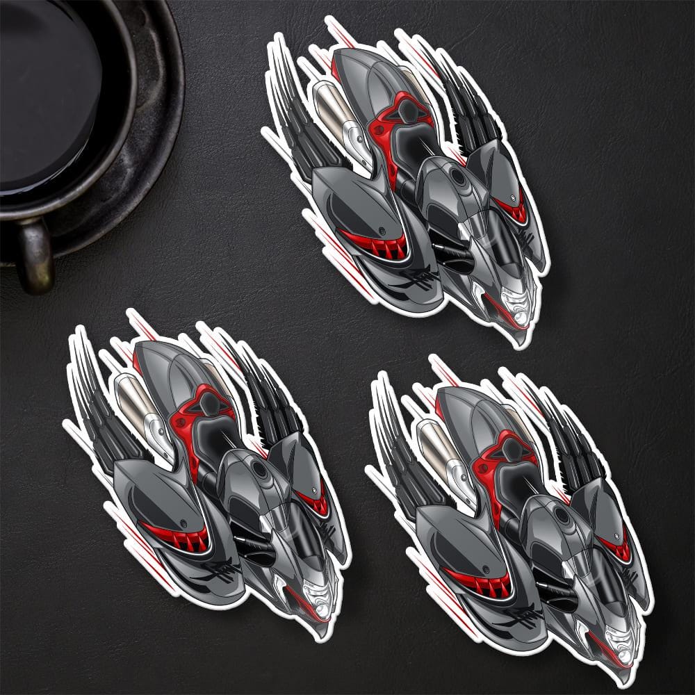 Suzuki Hayabusa 2021 - 2024 Inspired Stickers - Set of 3 Biker Motorcycle Decals