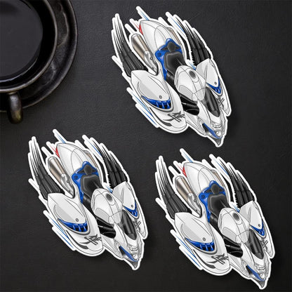 Suzuki Hayabusa 2021 - 2024 Inspired Stickers - Set of 3 Biker Motorcycle Decals